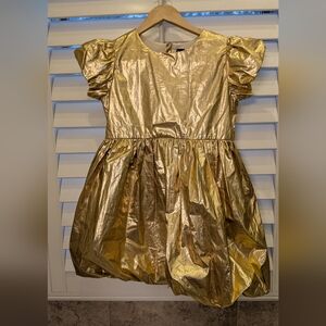 Tea Collection Gold Kids Formal Dress